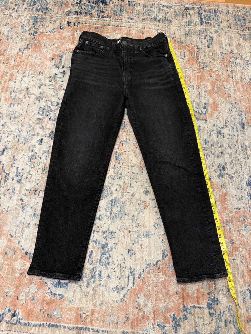 Madewell The Momjean in Black - Picture 1 of 9